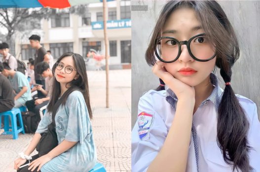 Em học sinh l**n cho bạn học may mắn nướng củ khoai