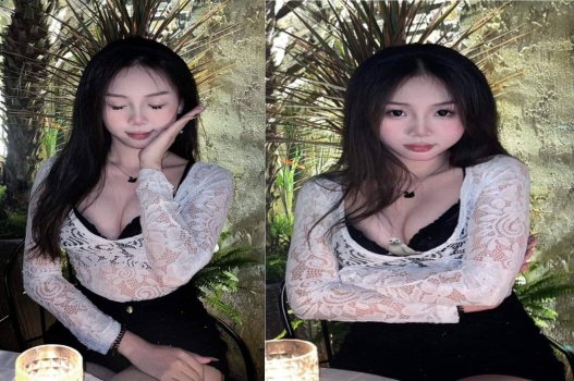 Em ngực bự khoe sắc trong bóng tối