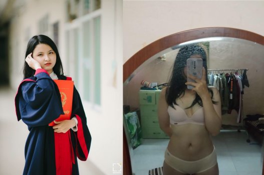 Em gái mới tốt nghiệp đã sẵn sàng để làm bạn hài lòng trên giường